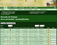 Screenshot mercado de fichajes